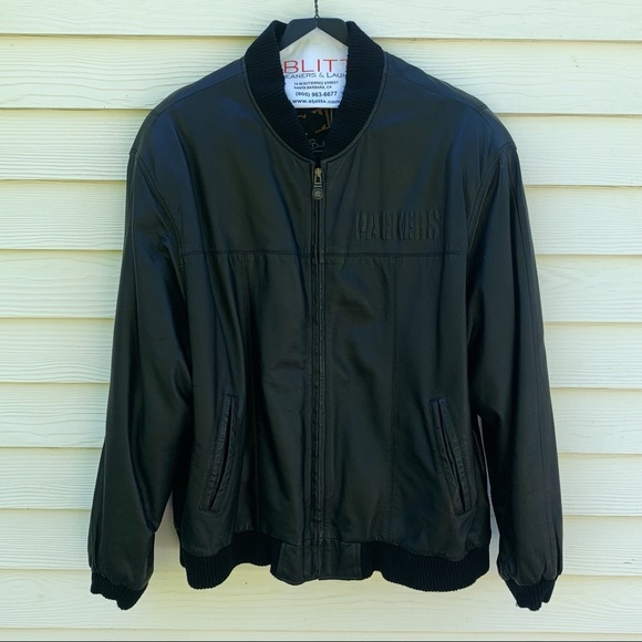 Greenbay Packers Men’s Leather Jacket - Picture 2 of 10
